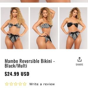 Two peace High wasted bathing suite